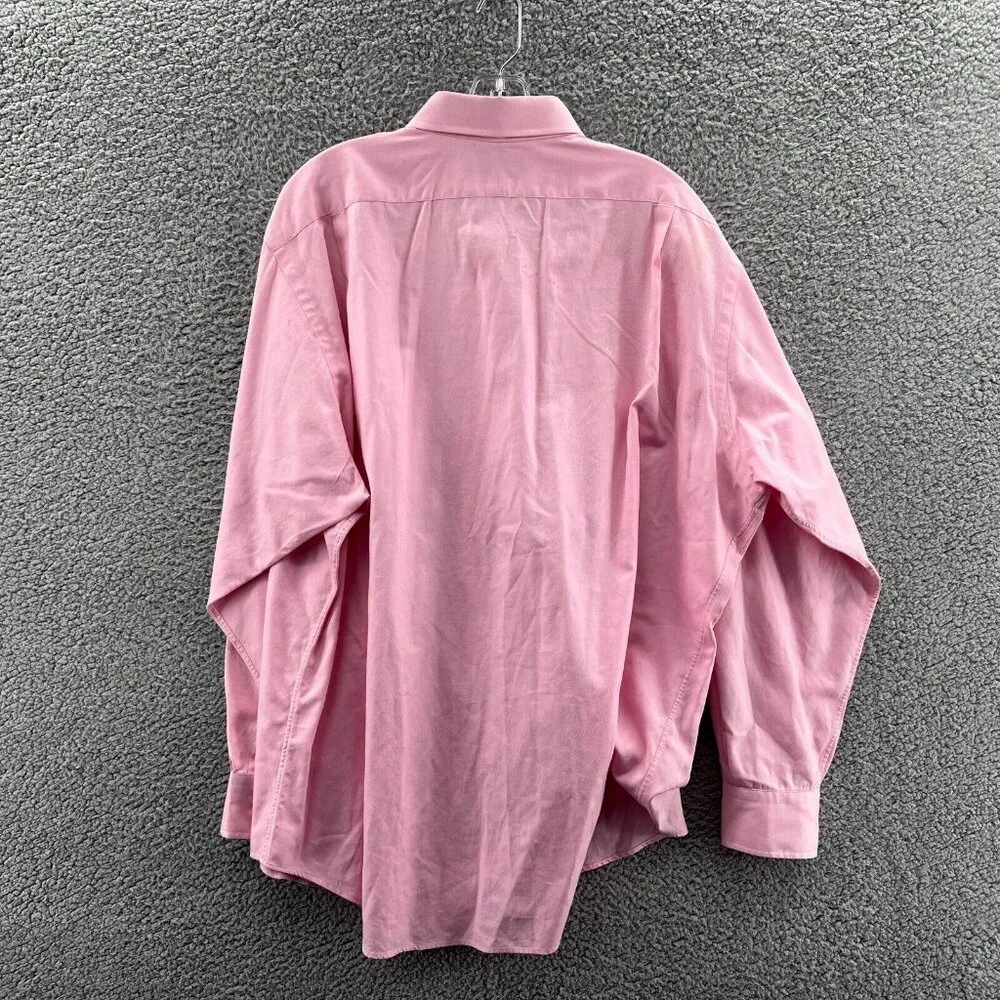 Vintage Polo Ralph Lauren Shirt Mens 17.5 34/35 Curham Pink Long Sleeve Button U - Picture 2 of 9